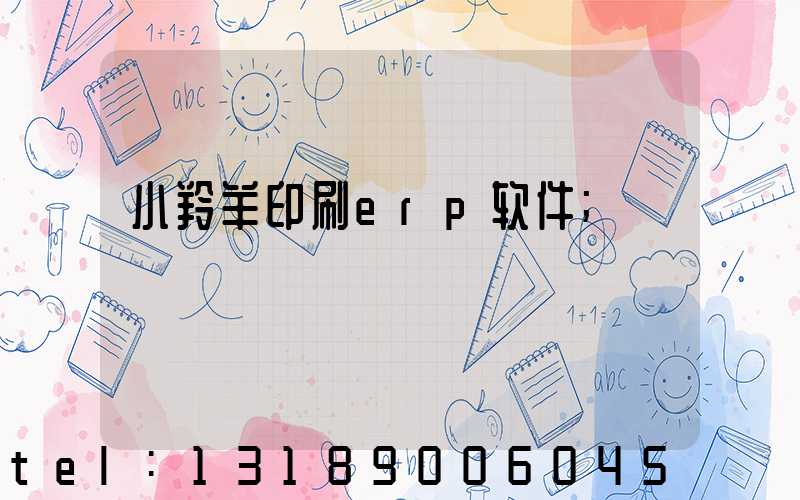 小羚羊印刷erp软件