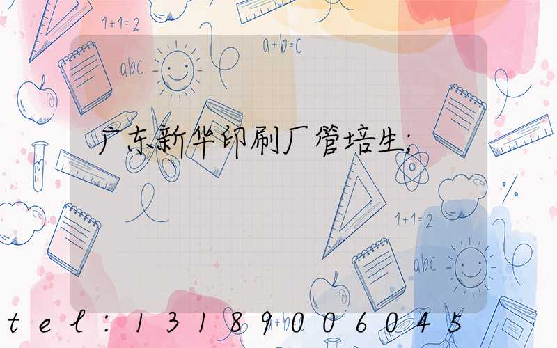 广东新华印刷厂管培生